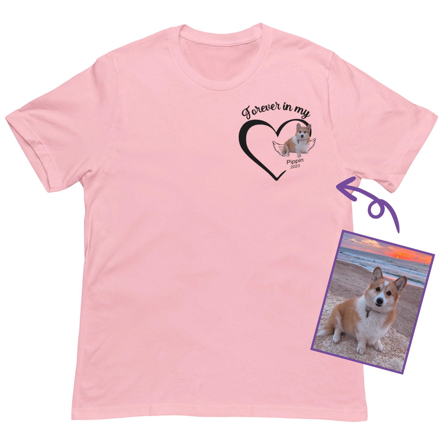 Forever In My Heart Custom T-Shirt