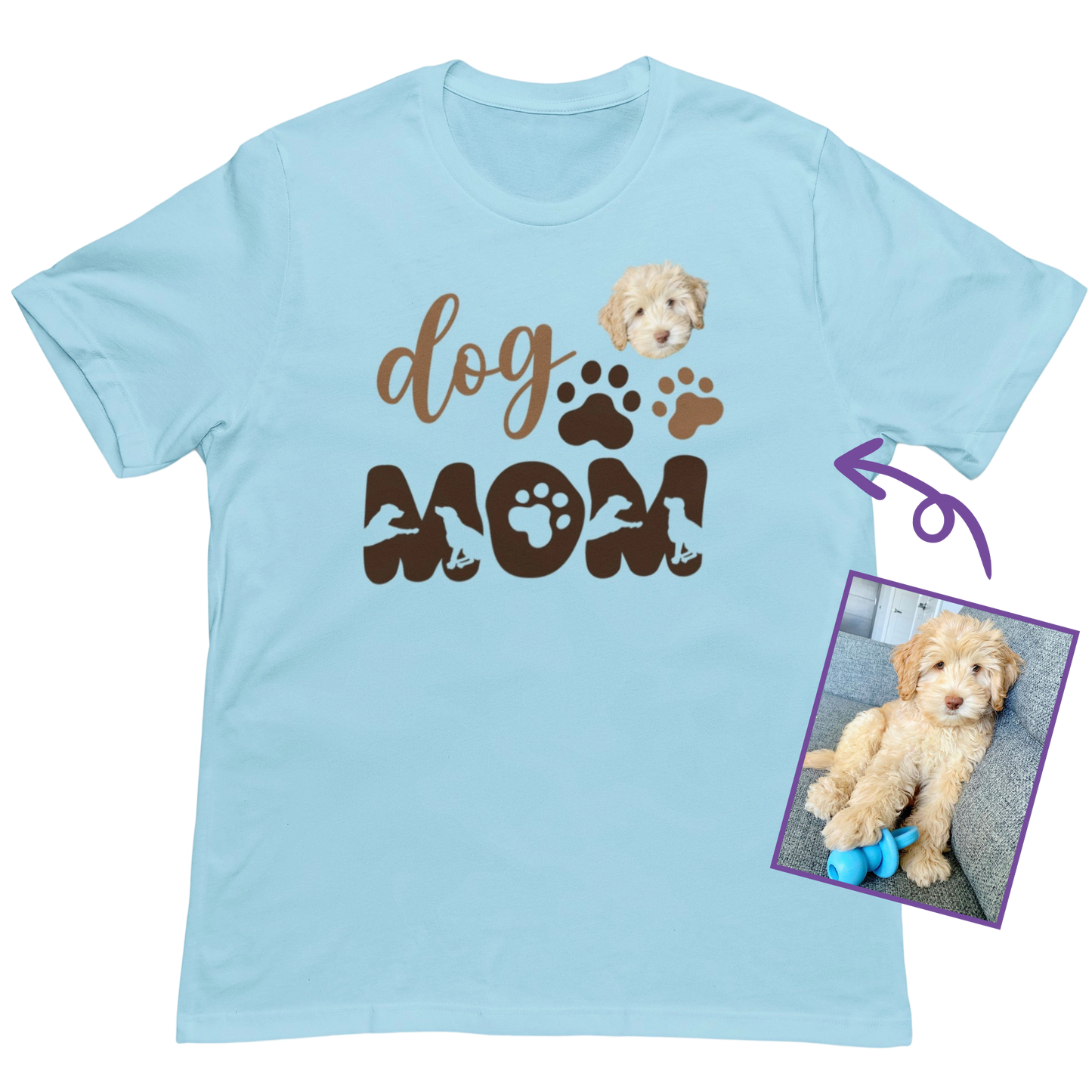 Dog Mom Personalized T-Shirt
