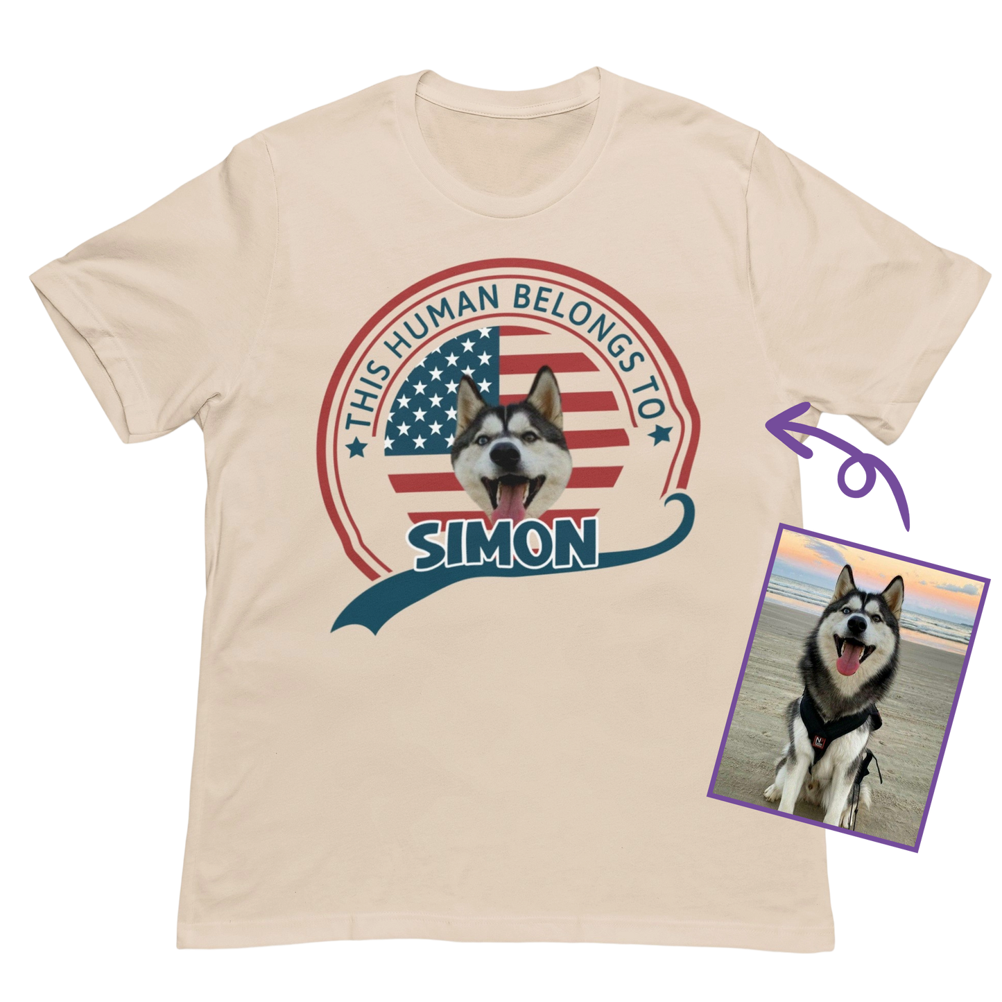 This Human Belongs To Personalized T-Shirt