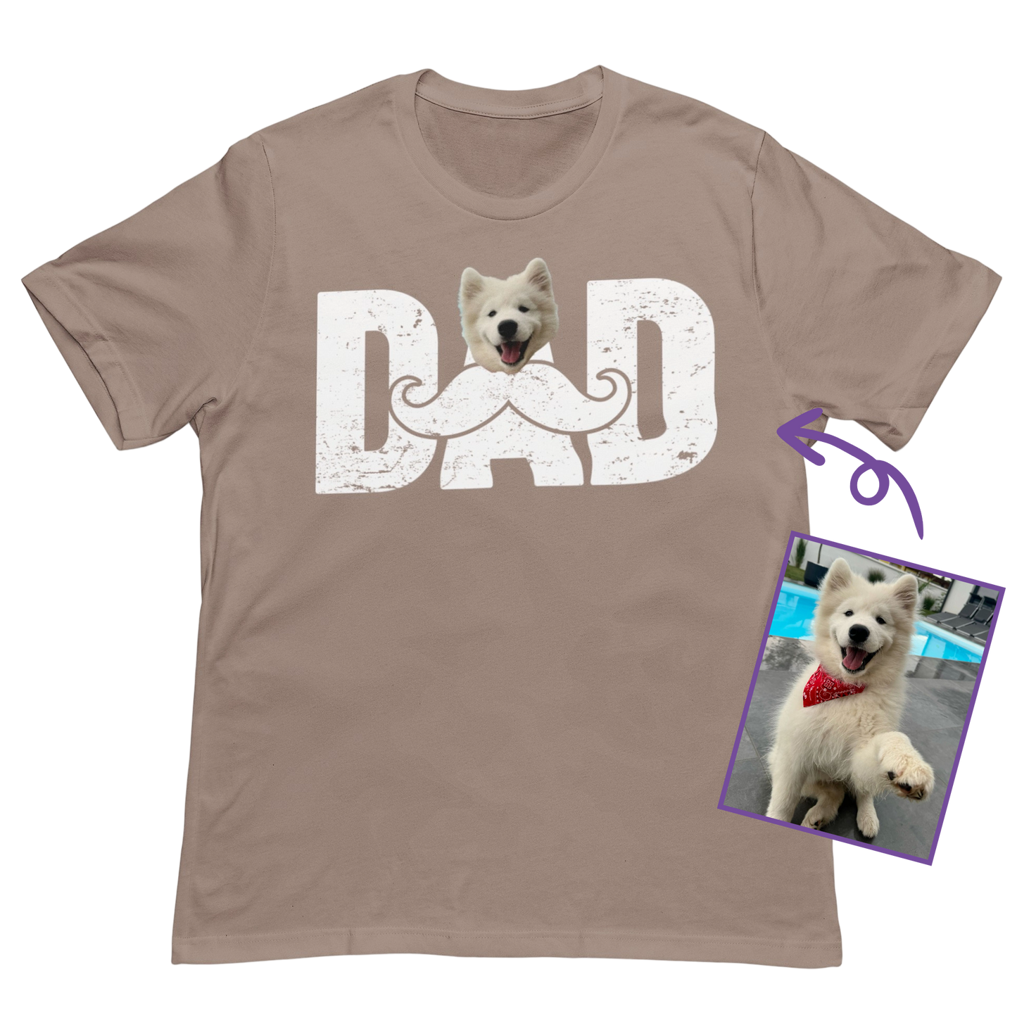 Best Dog Dad Personalized Custom T-Shirt