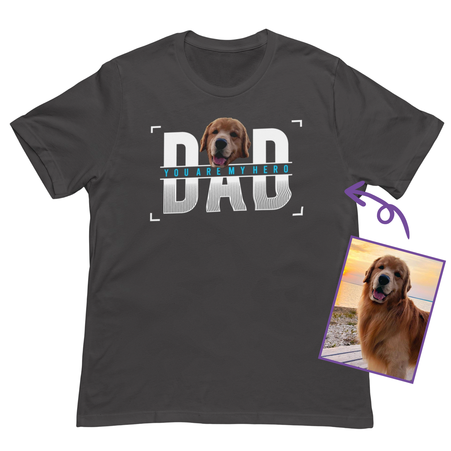 Best Dog Dad Personalized T-Shirt