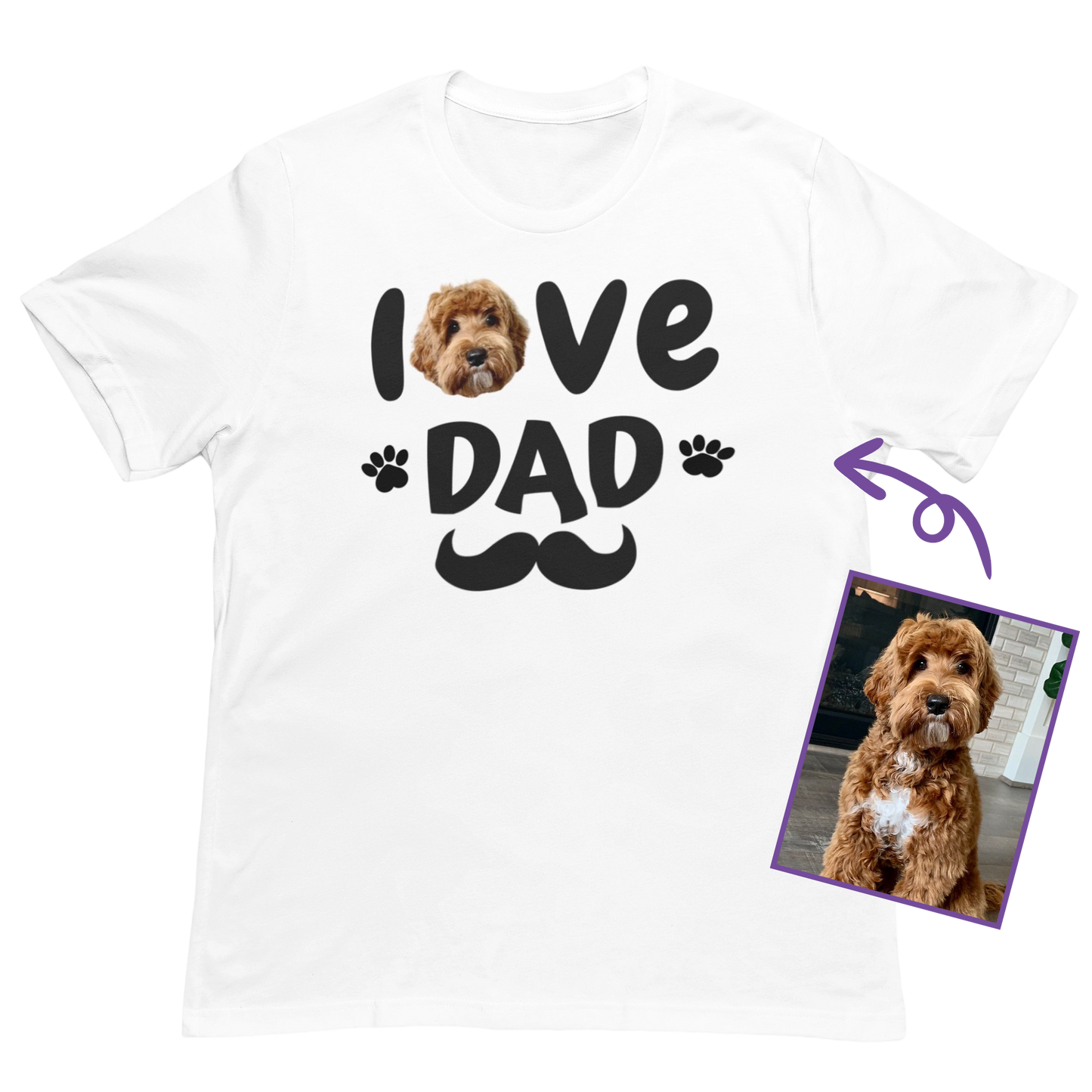 I Love Dad Personalized T-Shirt