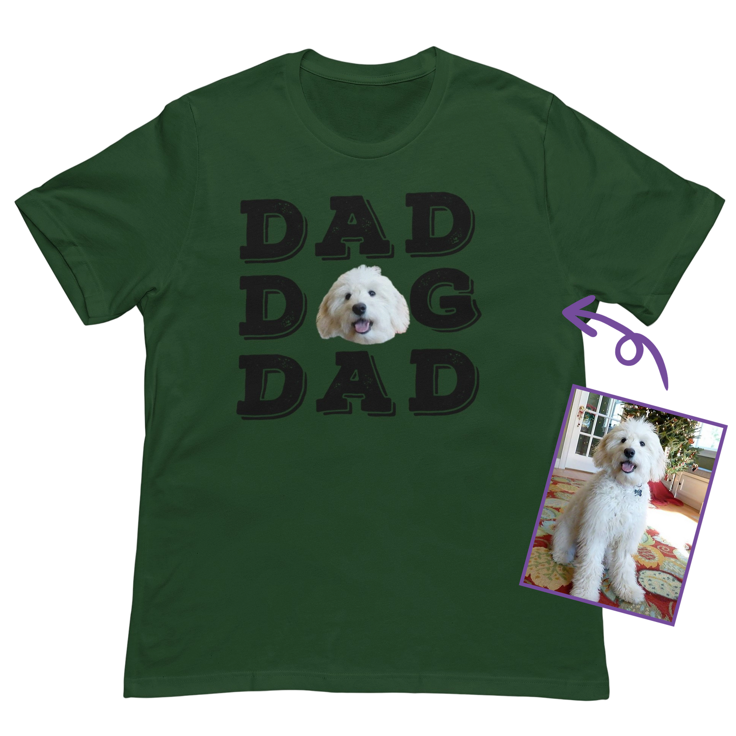 Best Dog Dad Personalized Custom T-Shirt