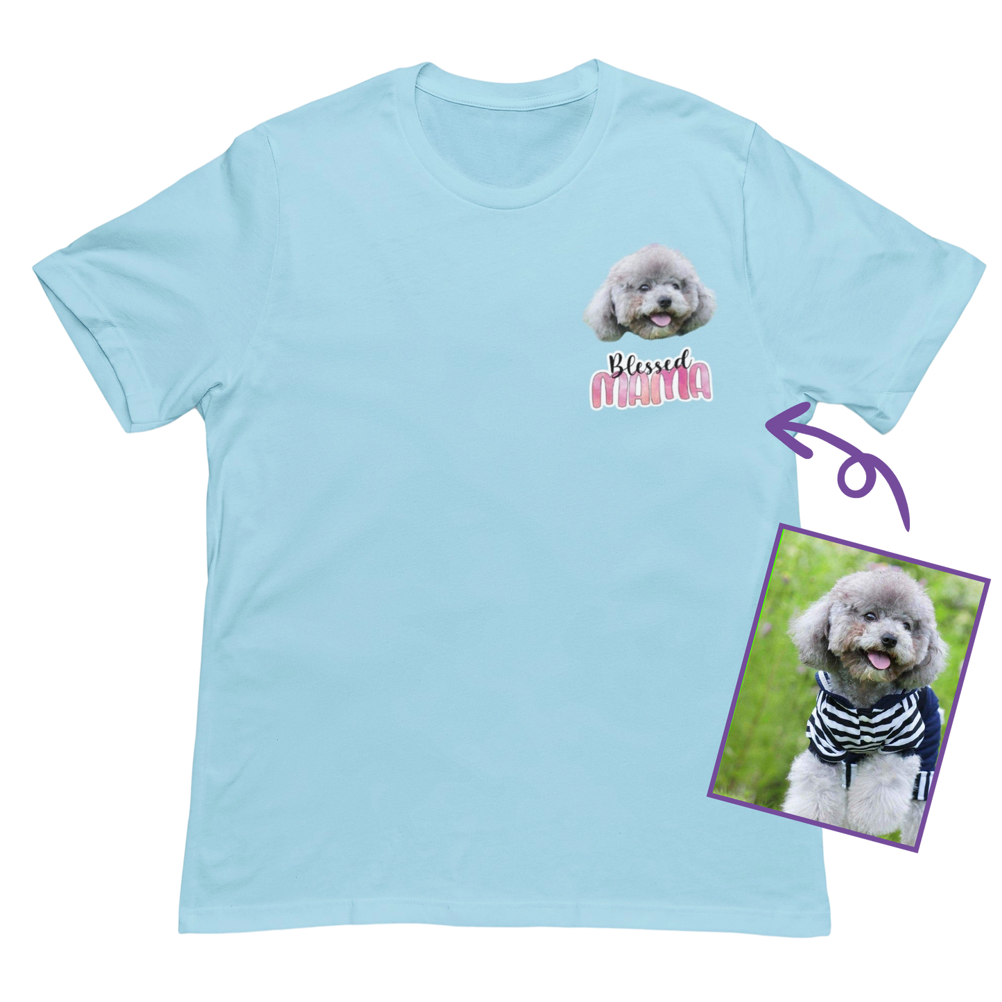 Dog Mom Personalized Custom T-Shirt