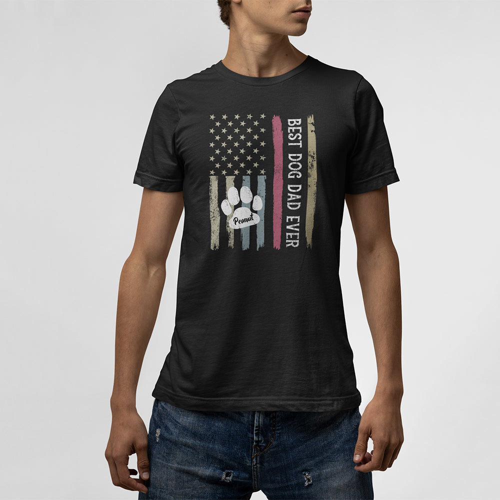 Best Dog Dad Ever Personalized T-Shirt