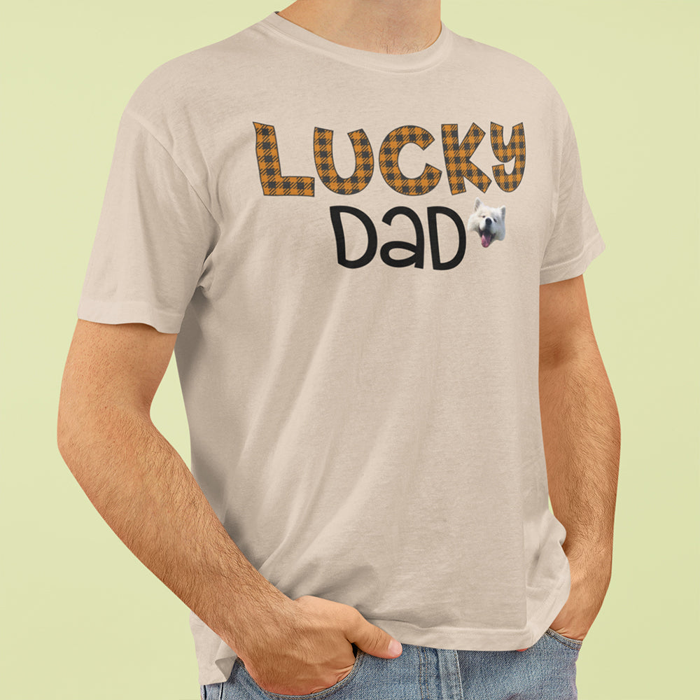 Lucky Dad Personalized Custom T-Shirt