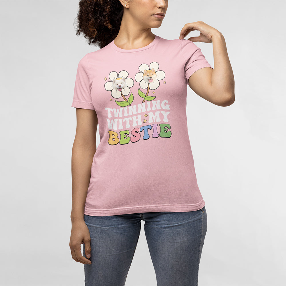 Twinning With My Bestie Personalized Custom T-Shirt