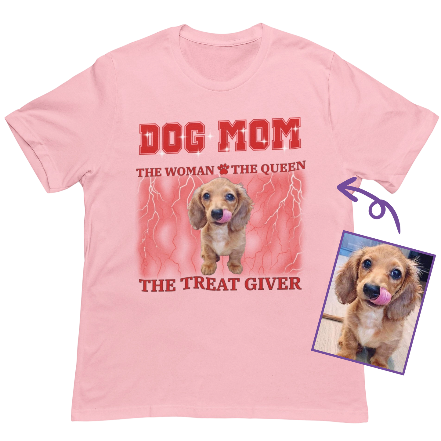 Dog Mom Personalized Custom T-Shirt