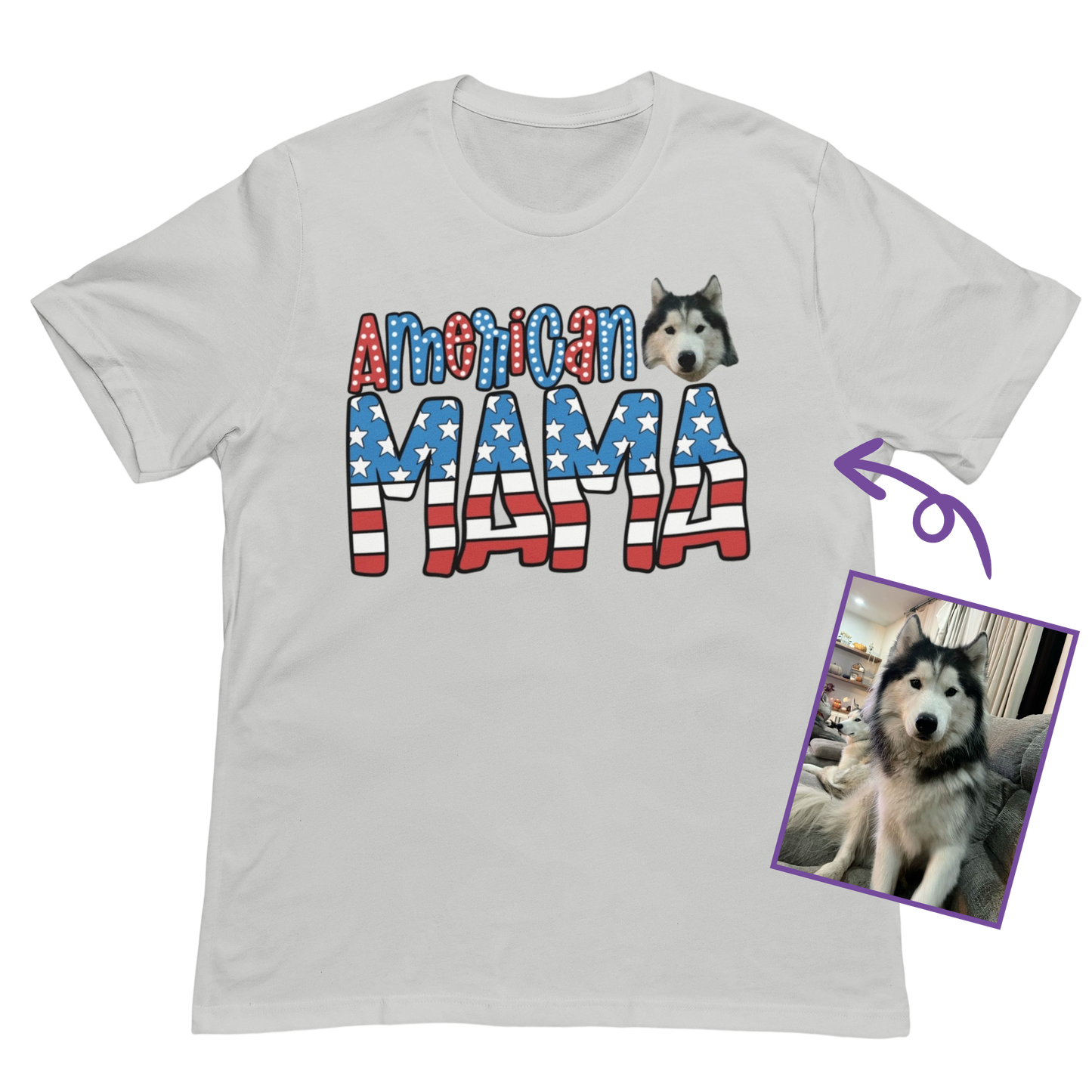 American Mom Custom T-Shirt