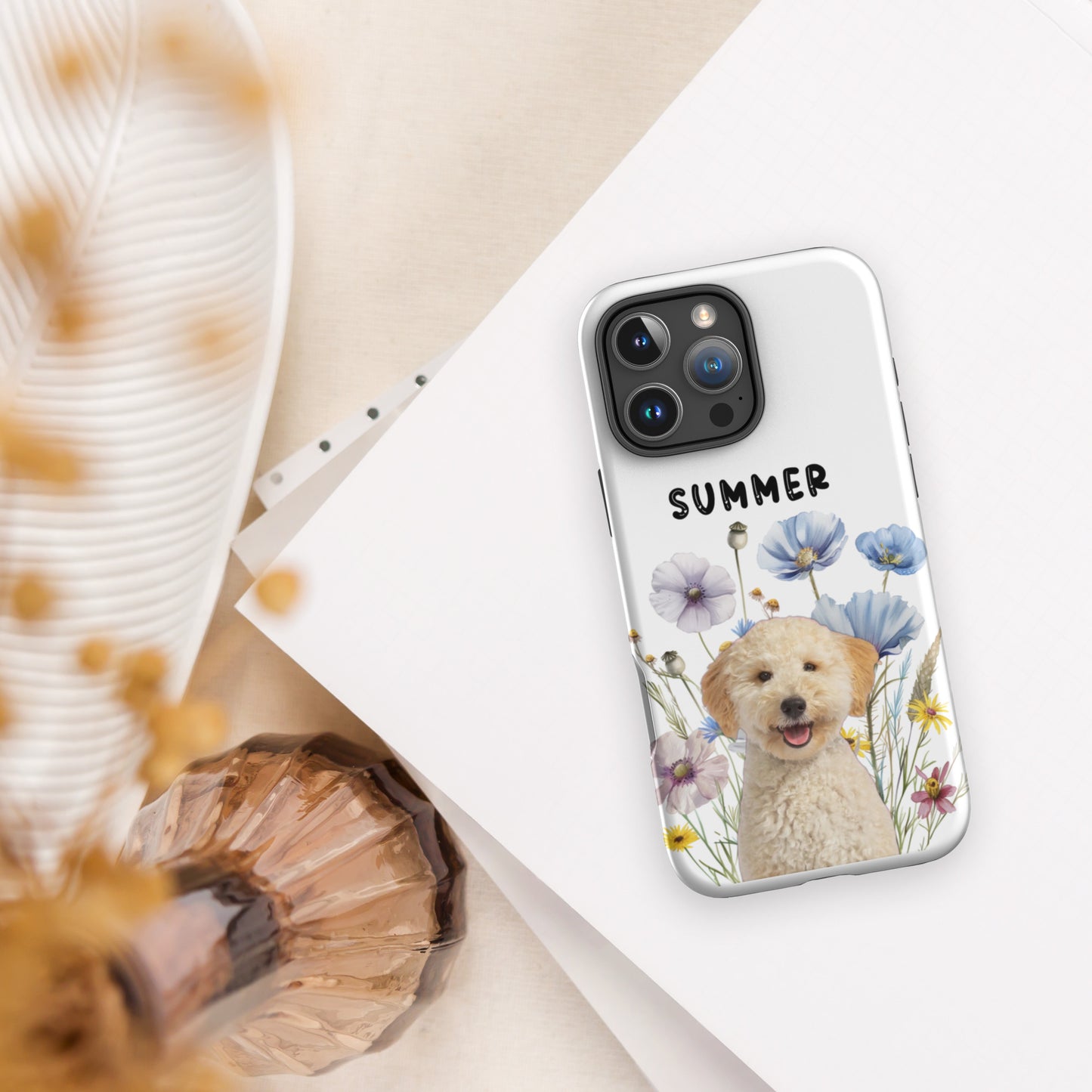 Custom Summer Flowers iPhone Case