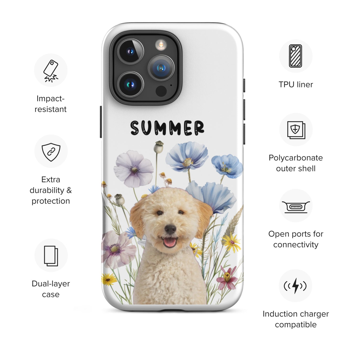 Custom Summer Flowers iPhone Case