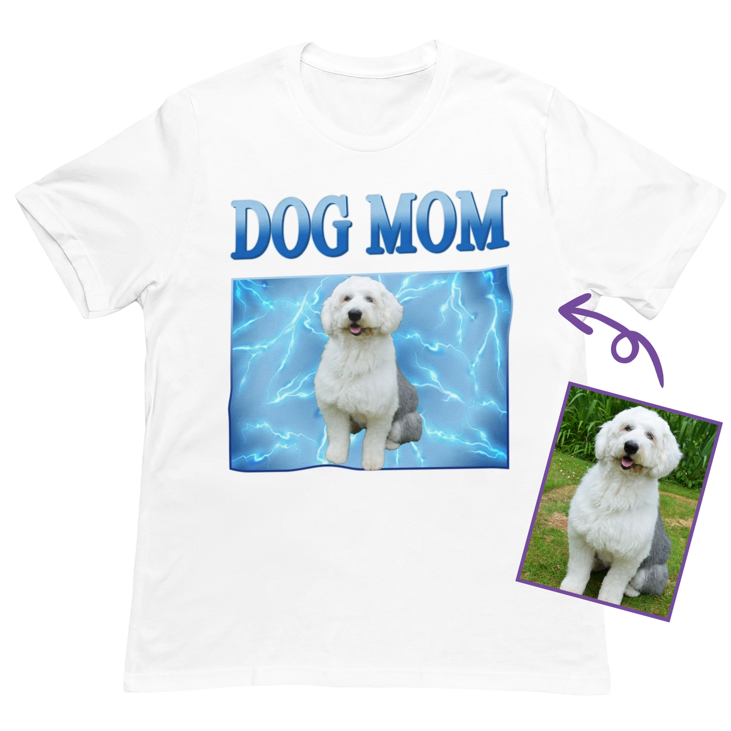Dog Mom Personalized Custom T-Shirt