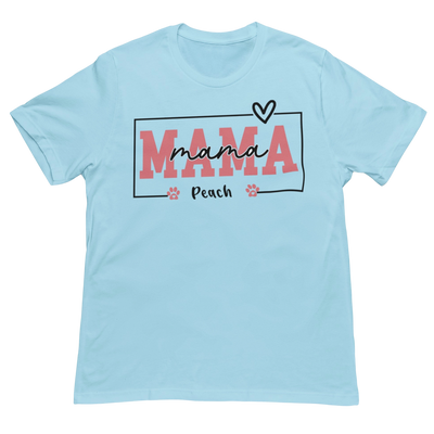 Dog Mom Personalized Custom T-Shirt