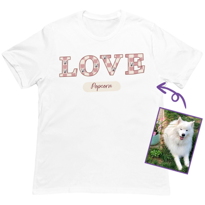Love Dog CutFace Custom T-Shirt