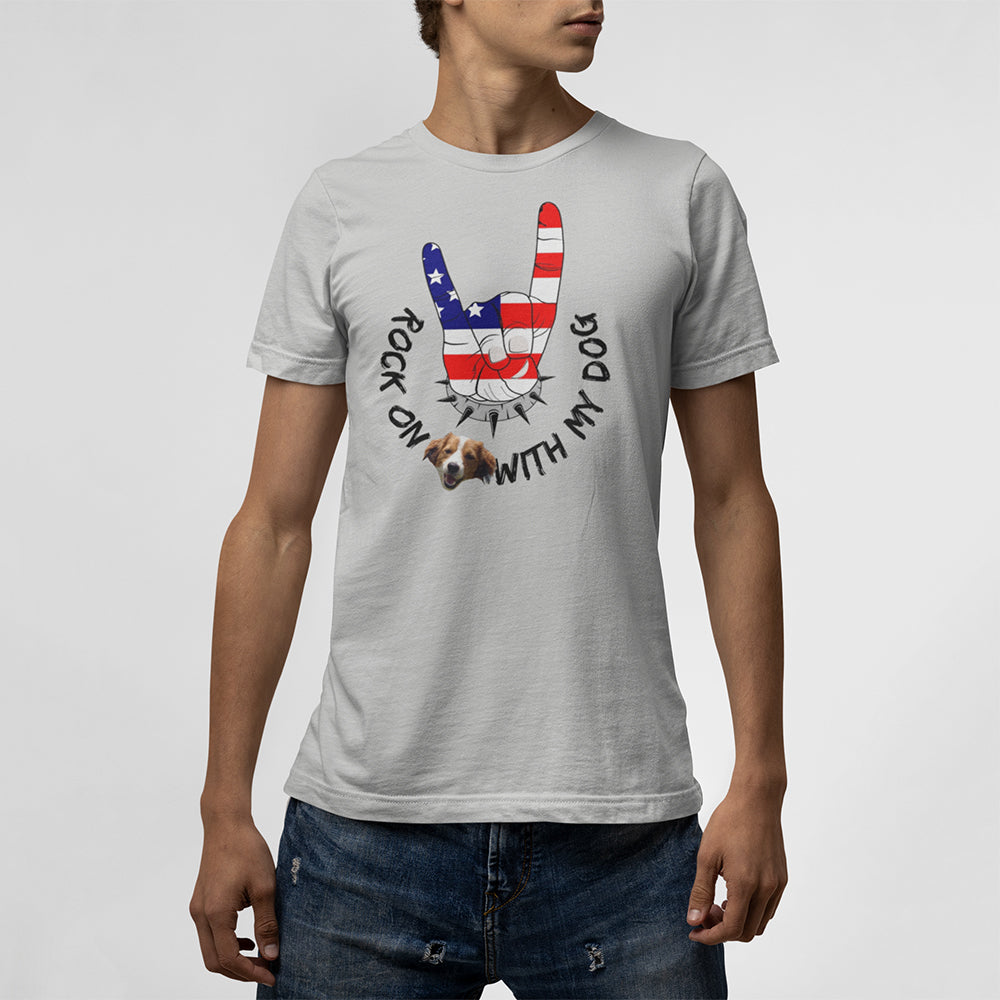 Rock On With My Dog Personalized T-Shirt
