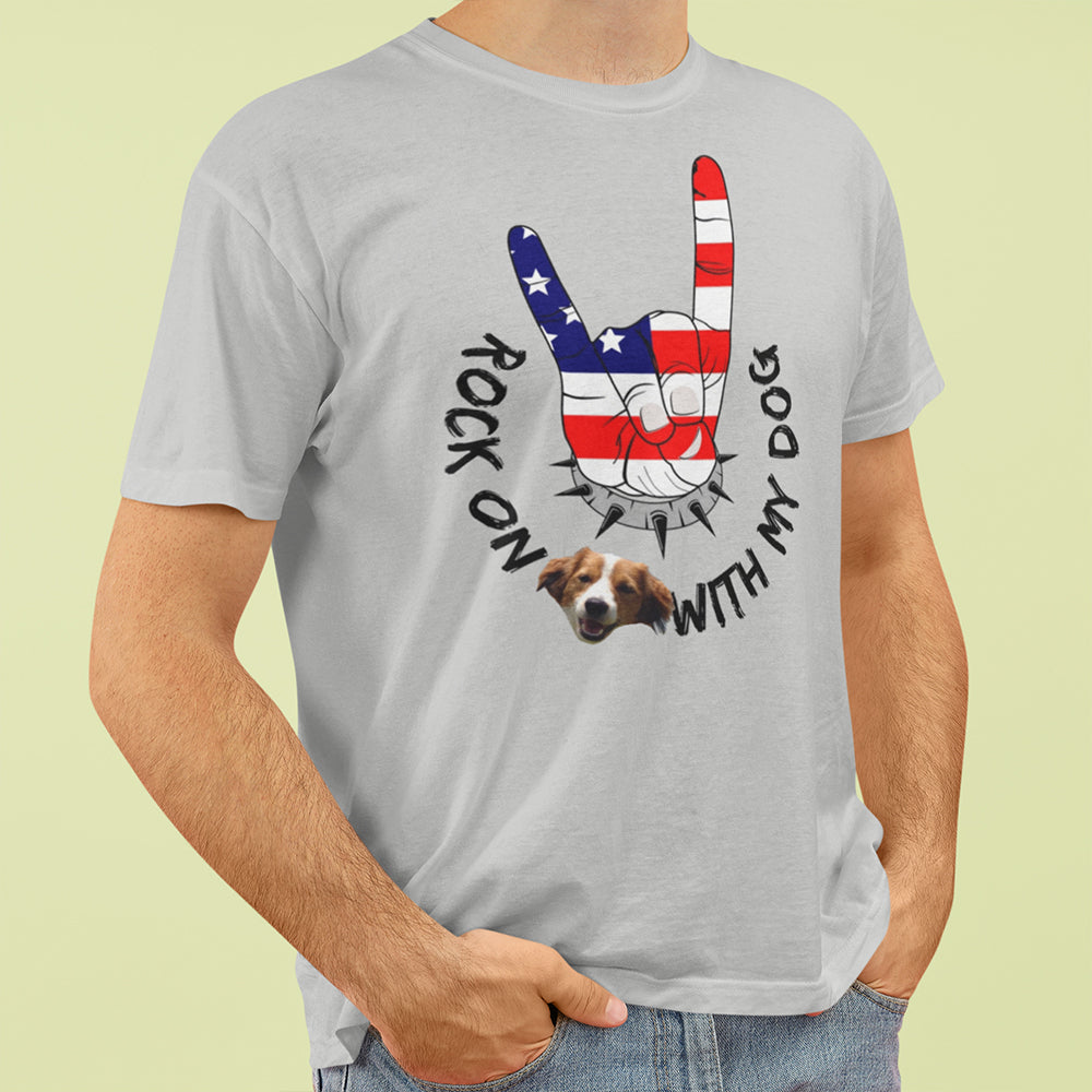 Rock On With My Dog Personalized T-Shirt
