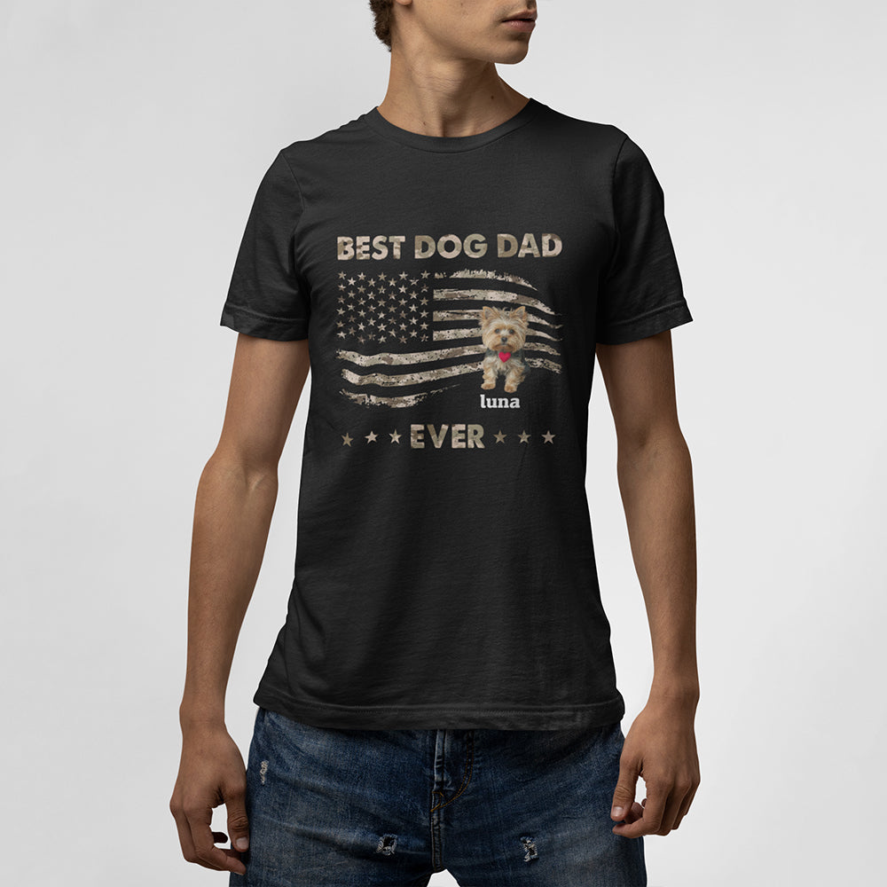 Best  Dog  Dad  Ever Personalized T-Shirt