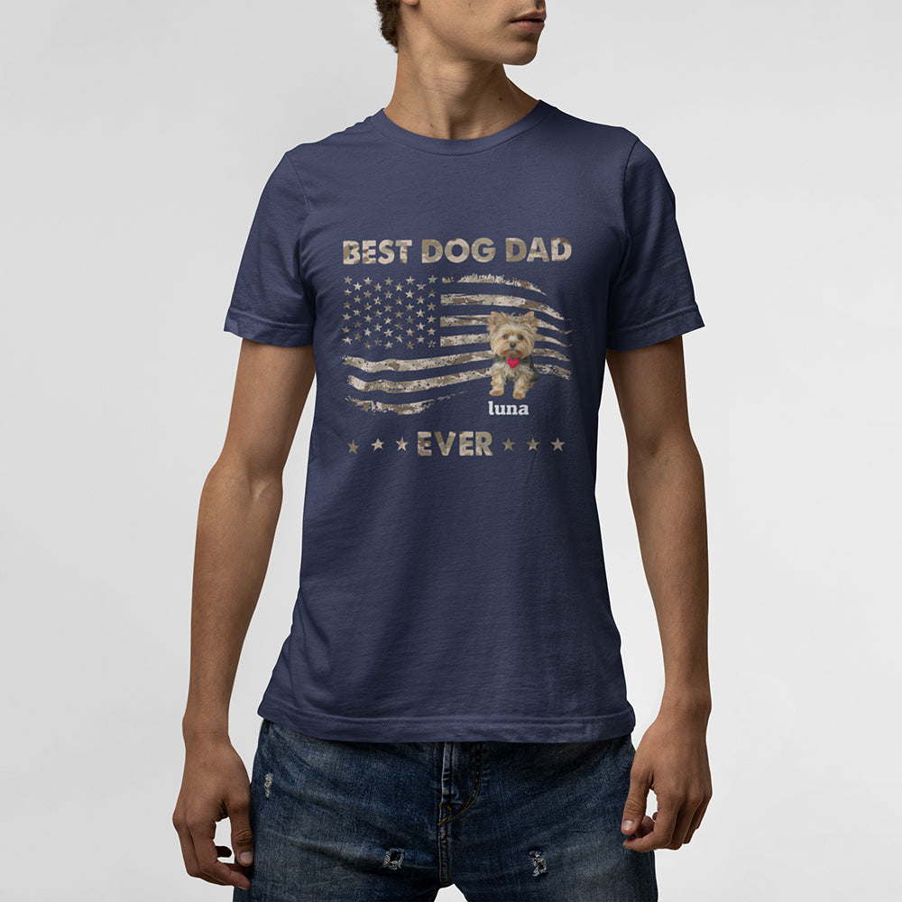 Best  Dog  Dad  Ever Personalized T-Shirt