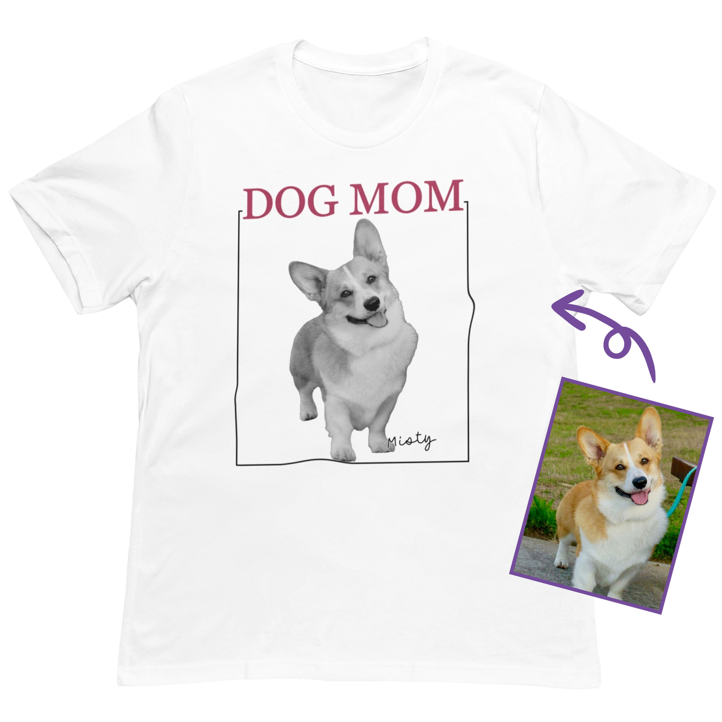 Dog Mom Custom T-Shirt